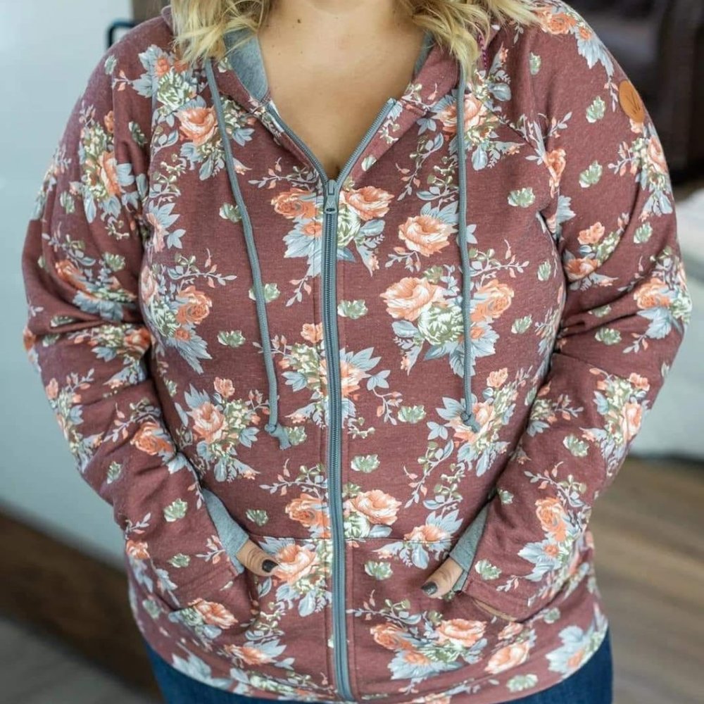 Michelle Mae Fall Zip Up Hoodie Large